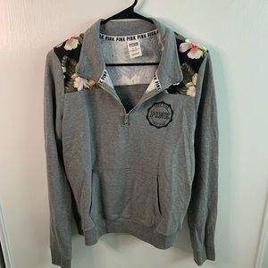 Pink floral sweatshirt